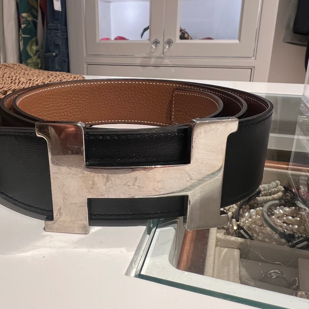 Hermes logo belt